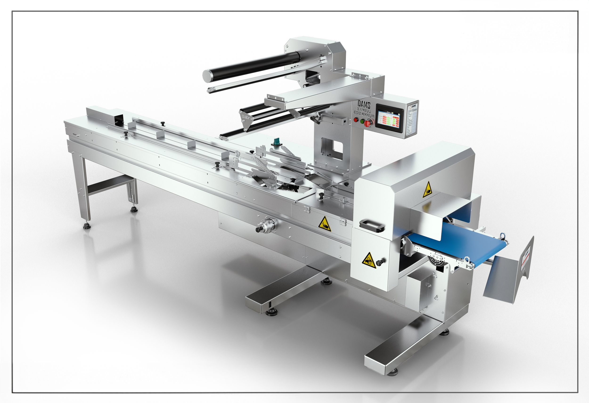 DAMS Long Conveyor Packaging Machine Without Feeder DUKS-50